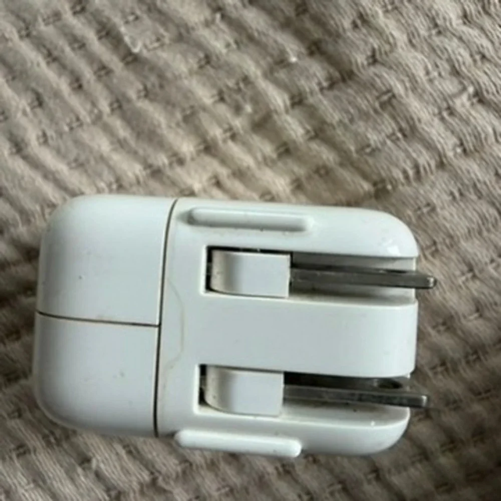Apple 12W USB Power Adapter A1401 White USB-A Folding Prong Wall Charger OEM